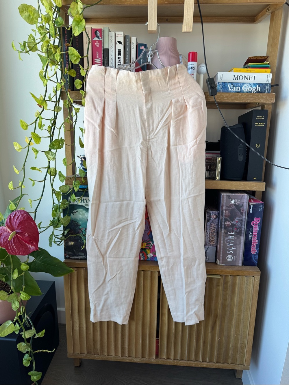 Club Monaco Blush Pink Draped Pant